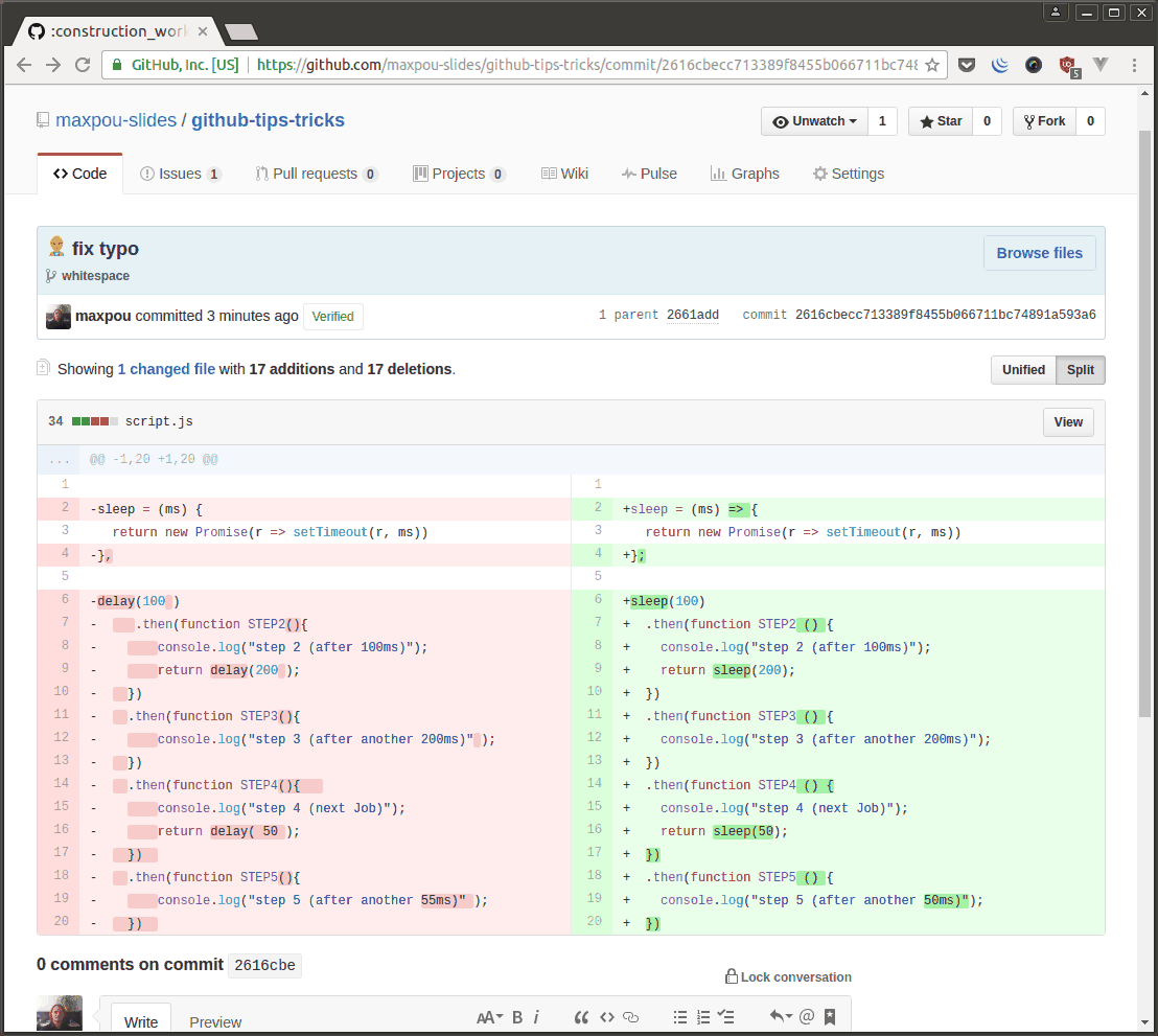 GitHub - Tips & tricks